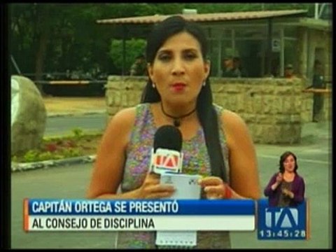 Capitán Ortega se presentó al Consejo de Disciplina