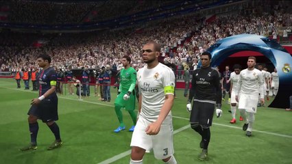 pes 2016 لقاء باريس سان جيرمان وريال مدريد متعه واثاره