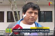 San Borja: taxista es acuchillado por pasajero