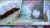 Teenager Palestinian Girl Shot 5 times by Israeli Soldiers at West Bank Checkpoint.