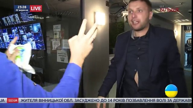 Драка Парасюка и Вилкула на телеканале 112 Украина
