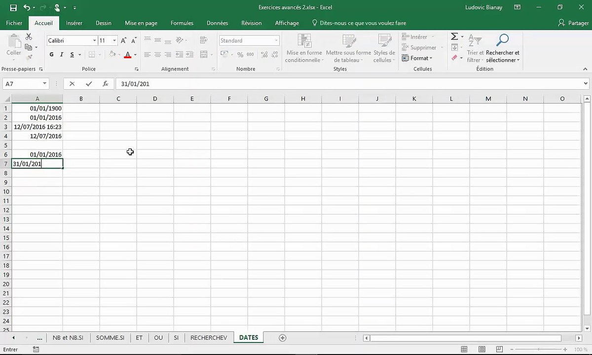 Présentation des astuces Excel 2016