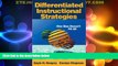 Big Deals  Differentiated Instructional Strategies: One Size Doesn t Fit All  Free Full Read Best