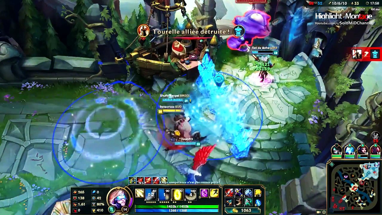 LoL Funny Fails Moments #14  Epic Funny - Rift Herald In the Fountain   League of Legends (SoloMiD)