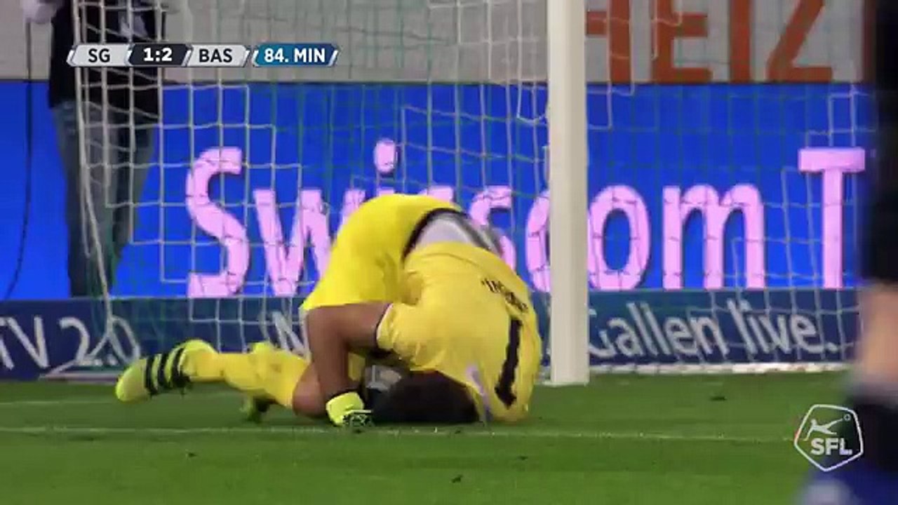 FC St. Gallen 1:3 FC Basel (Swiss Super League 9. Runde 2016/2017 24 .September 2016)