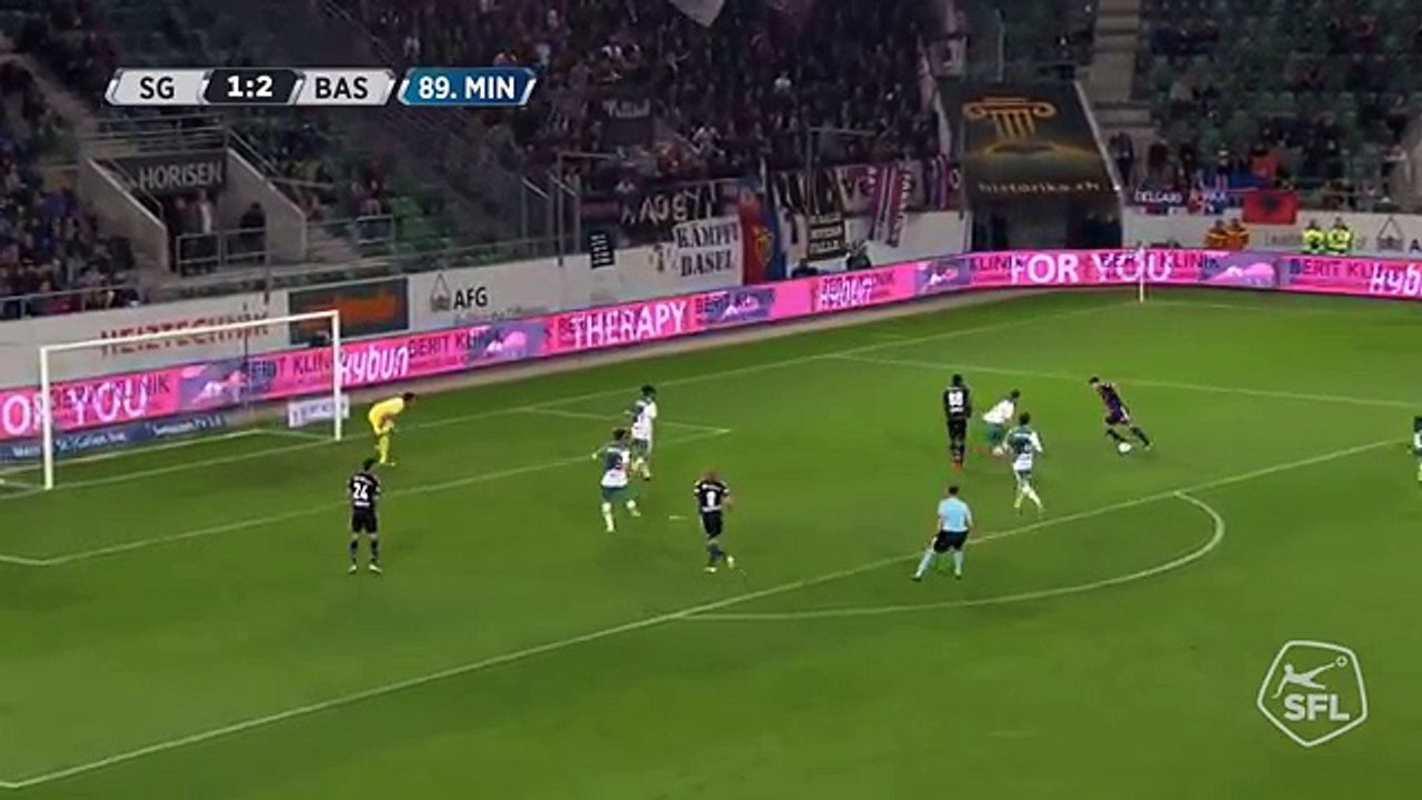 FC St. Gallen 1:3 FC Basel (Swiss Super League 9. Runde 2016/2017 24 .September 2016)