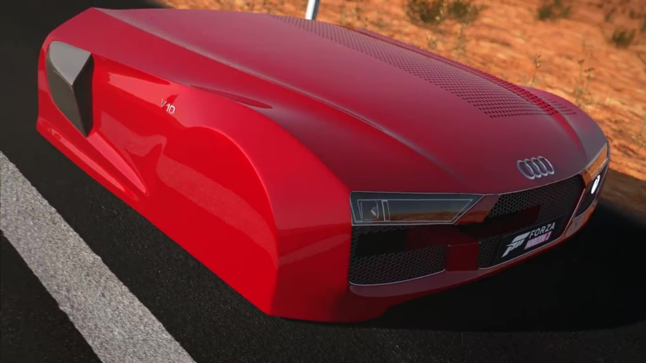 Video of the Xbox One S Audi R8 Edition
