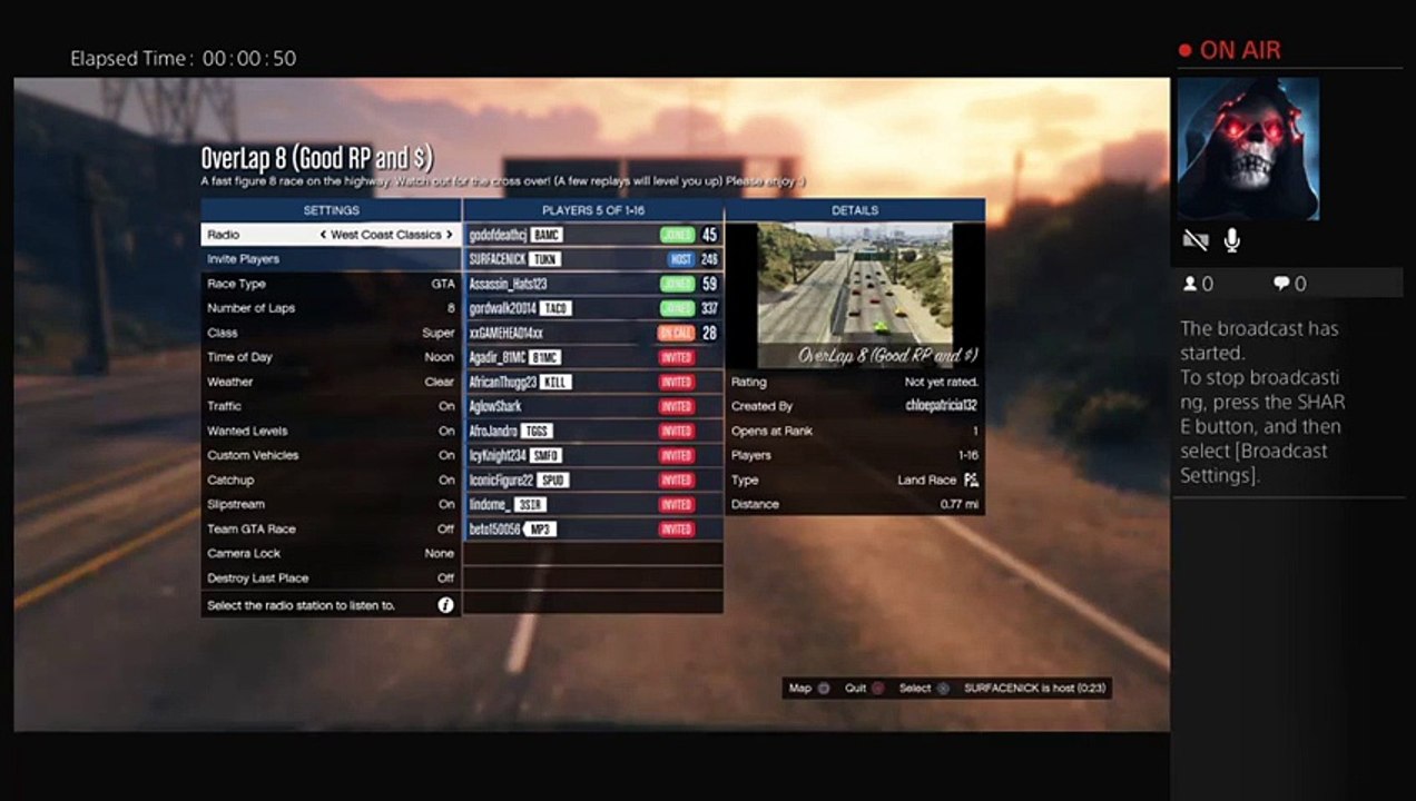 godofdeathcj's Live PS4 Broadcast (4)
