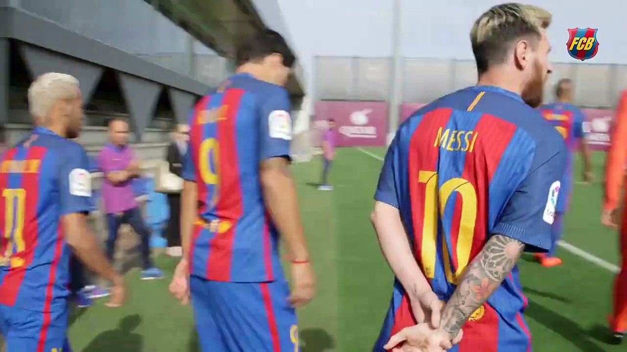 Video of all behind scenes of Official Photo of full Barcelona team