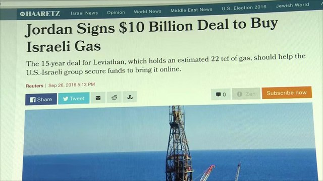 الأردن يوقع اتفاقية لاستيراد الغاز الإسرائيلي