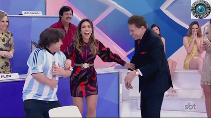 Silvio Santos 'vê' Helen Ganzarolli nua