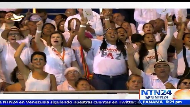 “Hoy, al firmar el acuerdo de paz decimos: ¡La paz germina ya!”: presidente Santos celebra histórico acuerdo con FARC