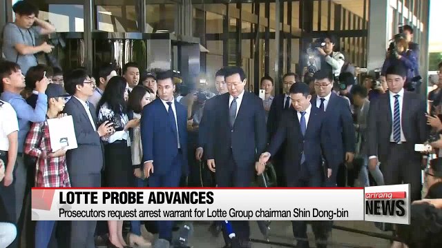 Prosecutors request arrest warrant for Lotte Group chairman Shin Dong-bin