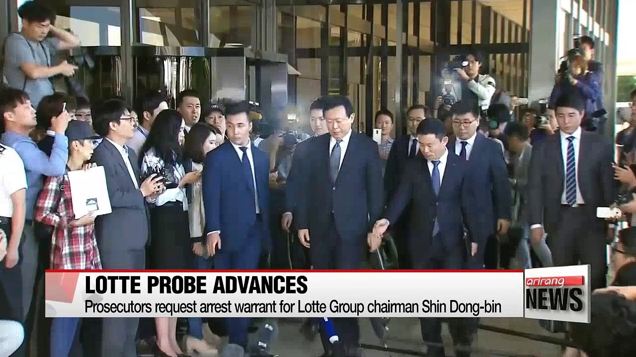 Prosecutors request arrest warrant for Lotte Group chairman Shin Dong-bin