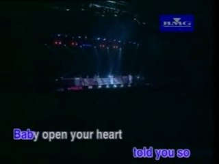 Baby open your heart,won't you give me a second chance
