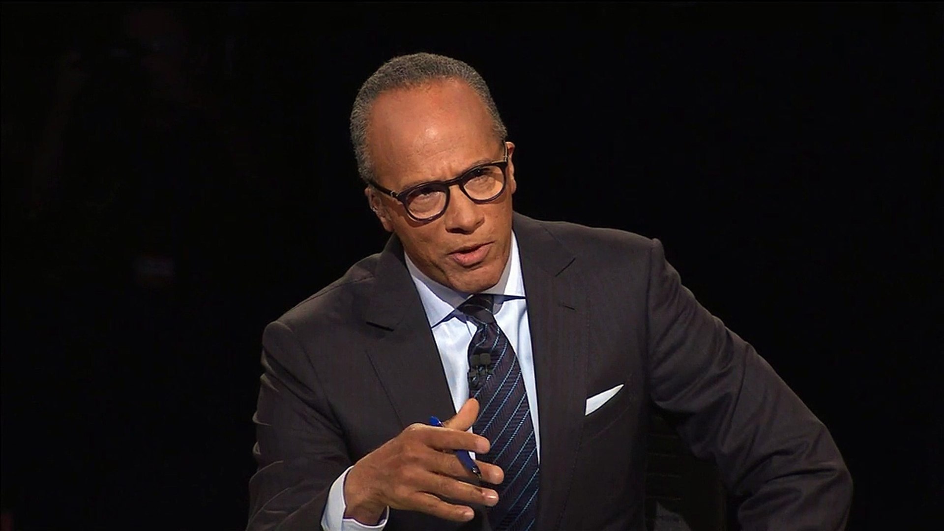 Lester Holt challenges Trump on 'stop-and-frisk'