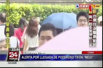 Taiwán: alerta por llegada de poderoso tifón Megi