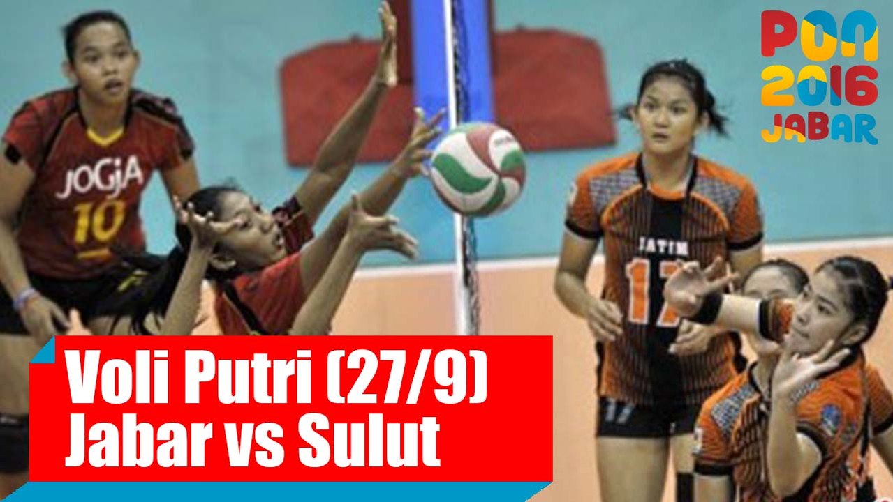 Voli Indoor - (Putri) Jawa Barat vs Sulawesi Utara, Selasa (27/9)