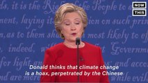 Clinton Calls Out Trump For Being Wrong on Global Warming