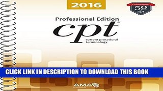 Collection Book CPT 2016 Professional Edition (Current Procedural Terminology, Professional Ed.