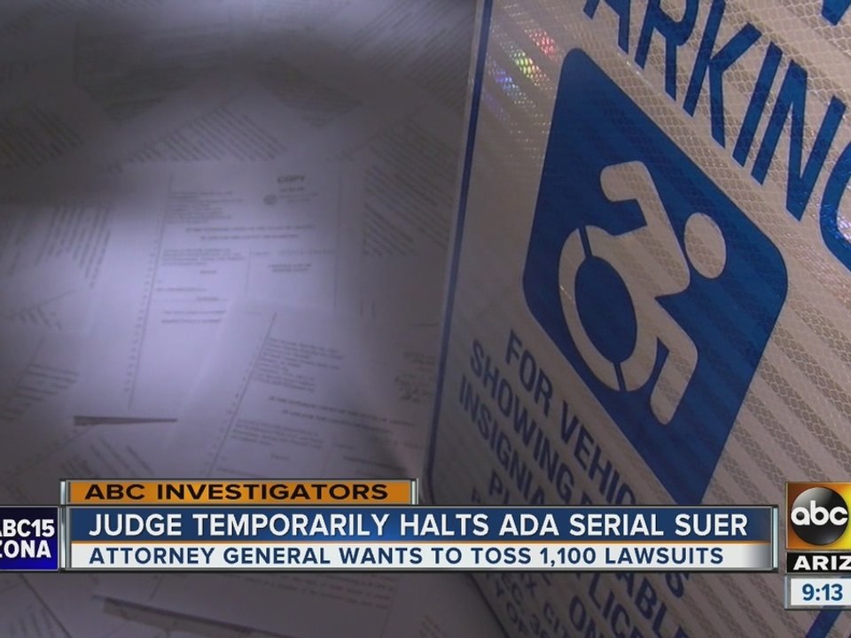 Judge temporarily halts Americans with Disabilites Act serial suer