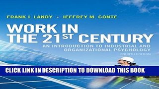 Collection Book Work in the 21st Century: An Introduction to Industrial and Organizational