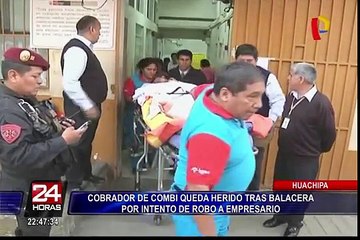 Huachipa: cobrador de combi resultó herido durante balacera