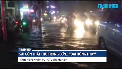 Toàn cảnh ngập nặng trong cơn mưa kinh khủng chiều 26.9.2016