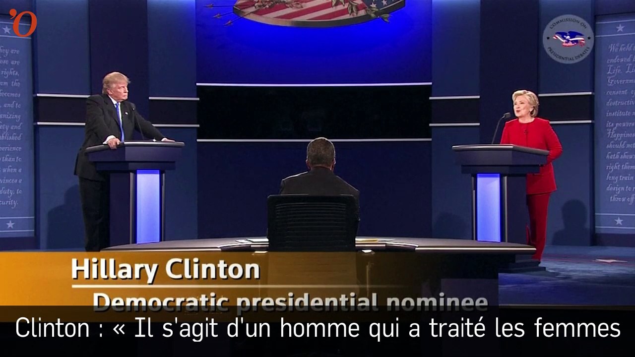 Débat Donald Trump-Hillary Clinton : un duel crispé et quelques attaques bien senties