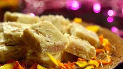 Badam Burfi Recipe | Navratri Special - Indian Sweet Recipe | Ruchi's Kitchen