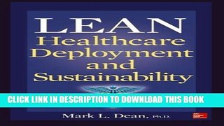 Lean Healthcare Deployment and Sustainability Hardcover