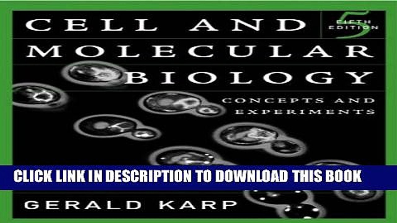 [PDF] Study Guide to accompany Cell and Molecular Biology: Concepts and Experiments, Fifth Edition