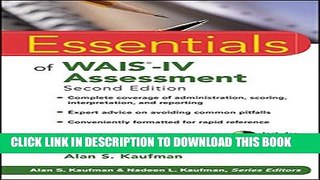 Collection Book Essentials of WAIS-IV Assessment (Essentials of Psychological Assessment)