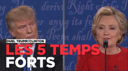 Les 5 temps forts du match Trump - Clinton