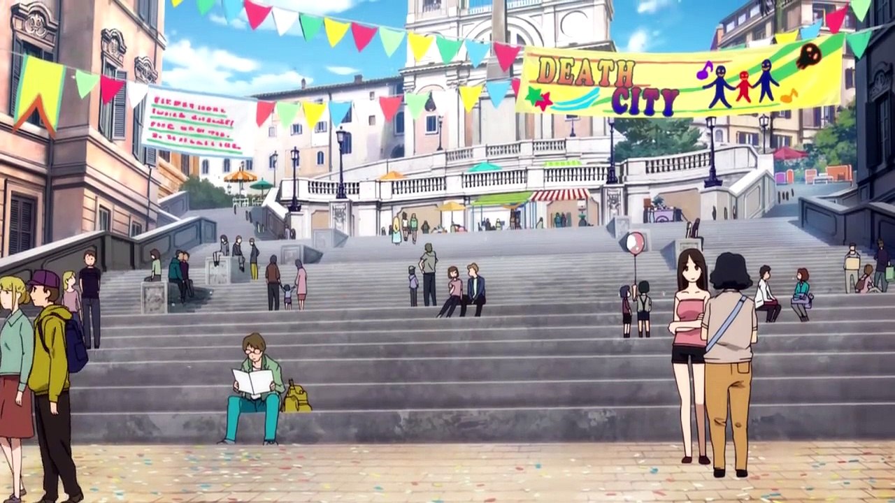 Soul Eater NOT! - Maka and Soul at the market_bazaar