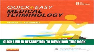 Collection Book Quick   Easy Medical Terminology, 8e