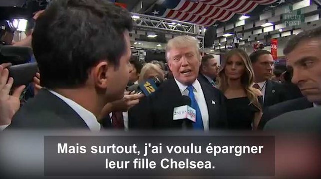 Donald Trump ne tape pas trop sur Hillary Clinton par respect pour sa fille Chelsea