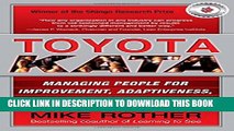 [PDF] Toyota Kata: Managing People for Improvement, Adaptiveness and Superior Results [Full Ebook]