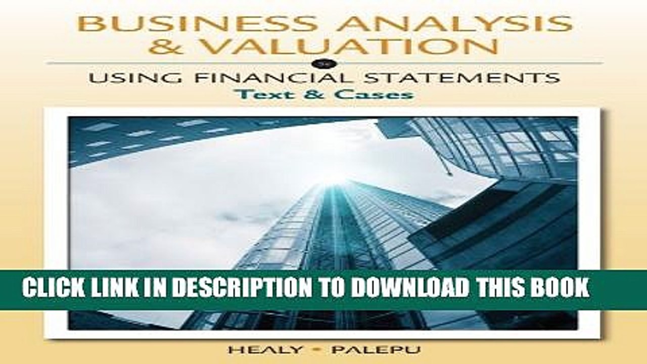 [PDF] Business Analysis and Valuation: Using Financial Statements, Text and Cases (with Thomson