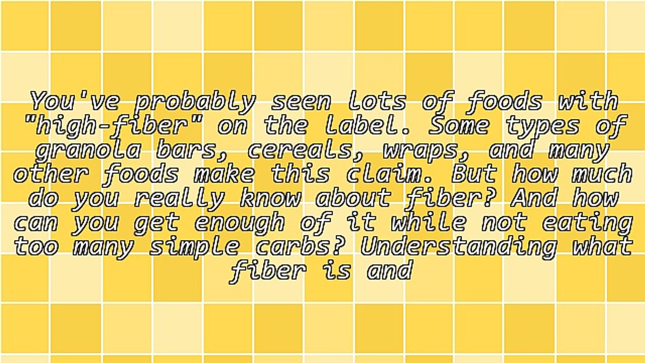 Type 2 Diabetes - Interesting Facts on Fiber