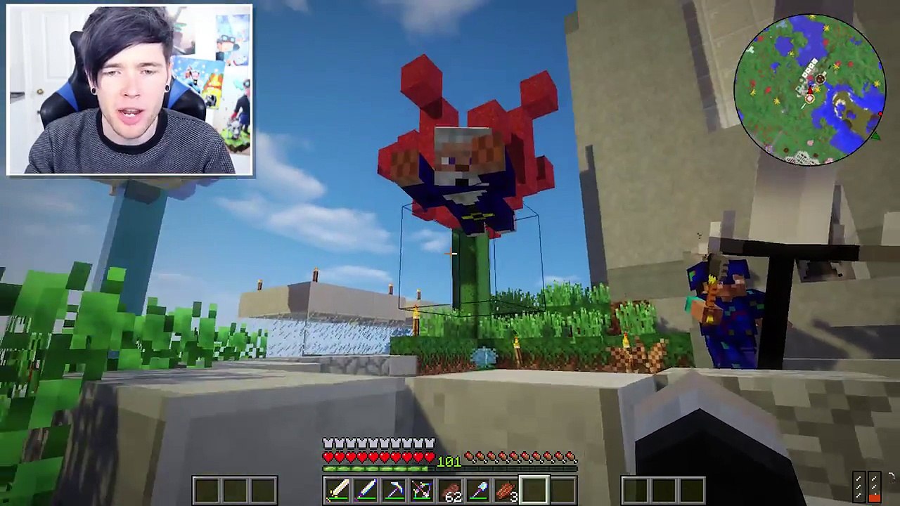Minecraft _ CLOUD TOWER CHALLENGE! _ Crazy Craft 3.0 #27