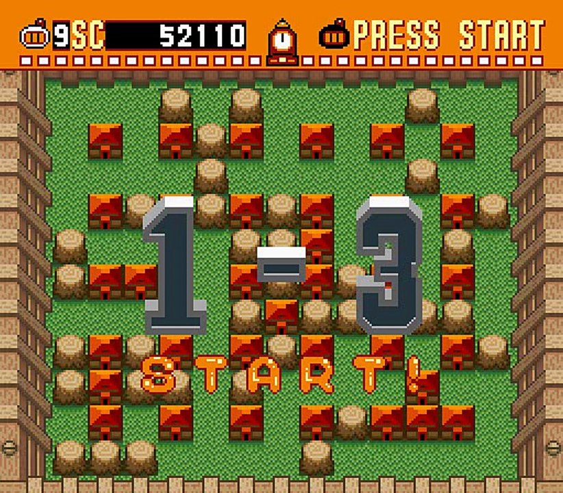 Super Bomberman Stage 1 (with cheats)
