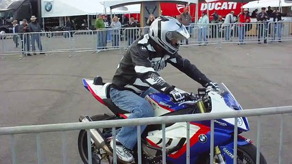 BMW Motorcycle Stunts Miller Motor Sports Park
