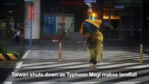 Taiwan shuts down as Typhoon Megi strikes