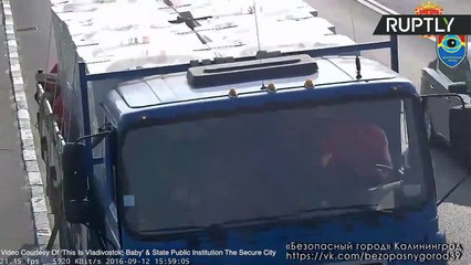 Russie : Un chaton sauvé de justesse d’une voie rapide !