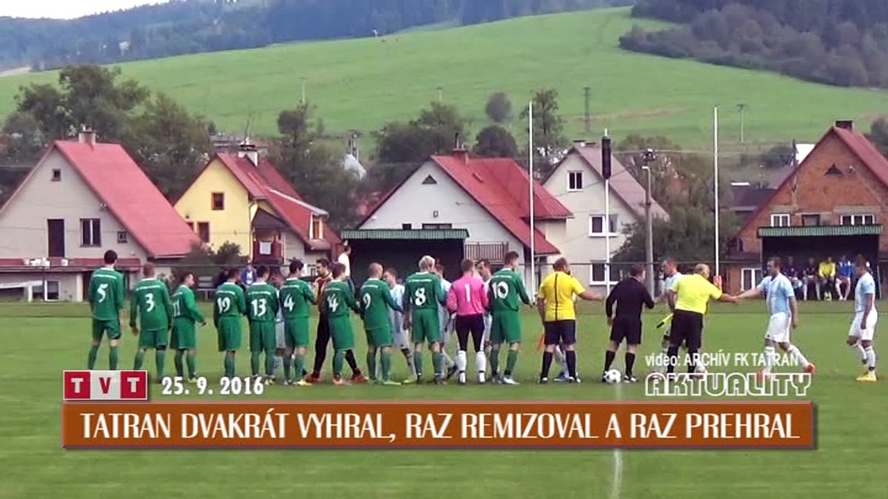 Tatran dvakrát vyhral, raz remizoval a raz prehral