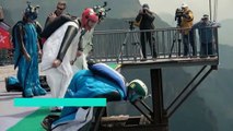 Sensations fortes au Mondial de wingsuit