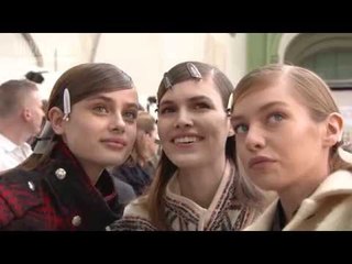 Get The Look: Bold, Bright Eyes & Sleek Hair at Mugler