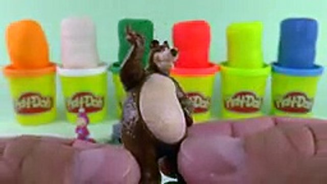 Masha i Medved PlayDoh Surprise eggs unboxing Маша и Медведь PlayDoh сюрприз яйца