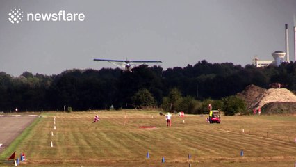 Hooking a banner to the back of a light aircraft is surprisingly technical